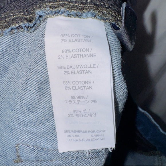 J. Crew Dark Wash Denim High Waisted Broken in Boyfriend Jeans size 25 - Picture 5 of 6